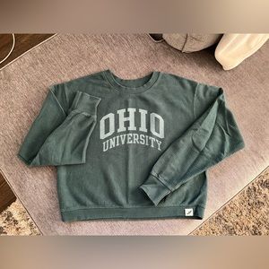 Ohio University Green Vintage Crewneck